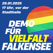 Demo für Vielfalt in Falkensee, 29.01.2025