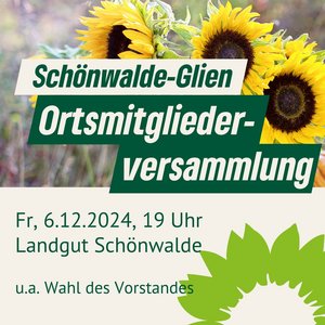 Ortsmitgliederversammlung Schönwalde-Glien